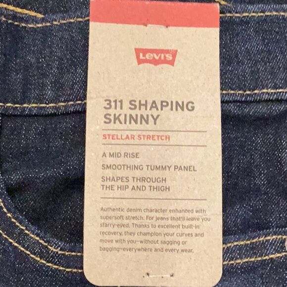 NWT LEVI’s | 311 Shaping Skinny Jeans Dark Wash Size 28 - Picture 10 of 14